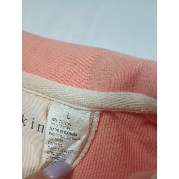 Smith & Watkins Sz L Men Orange Textured  Polo Shirt - Picture 5 of 12